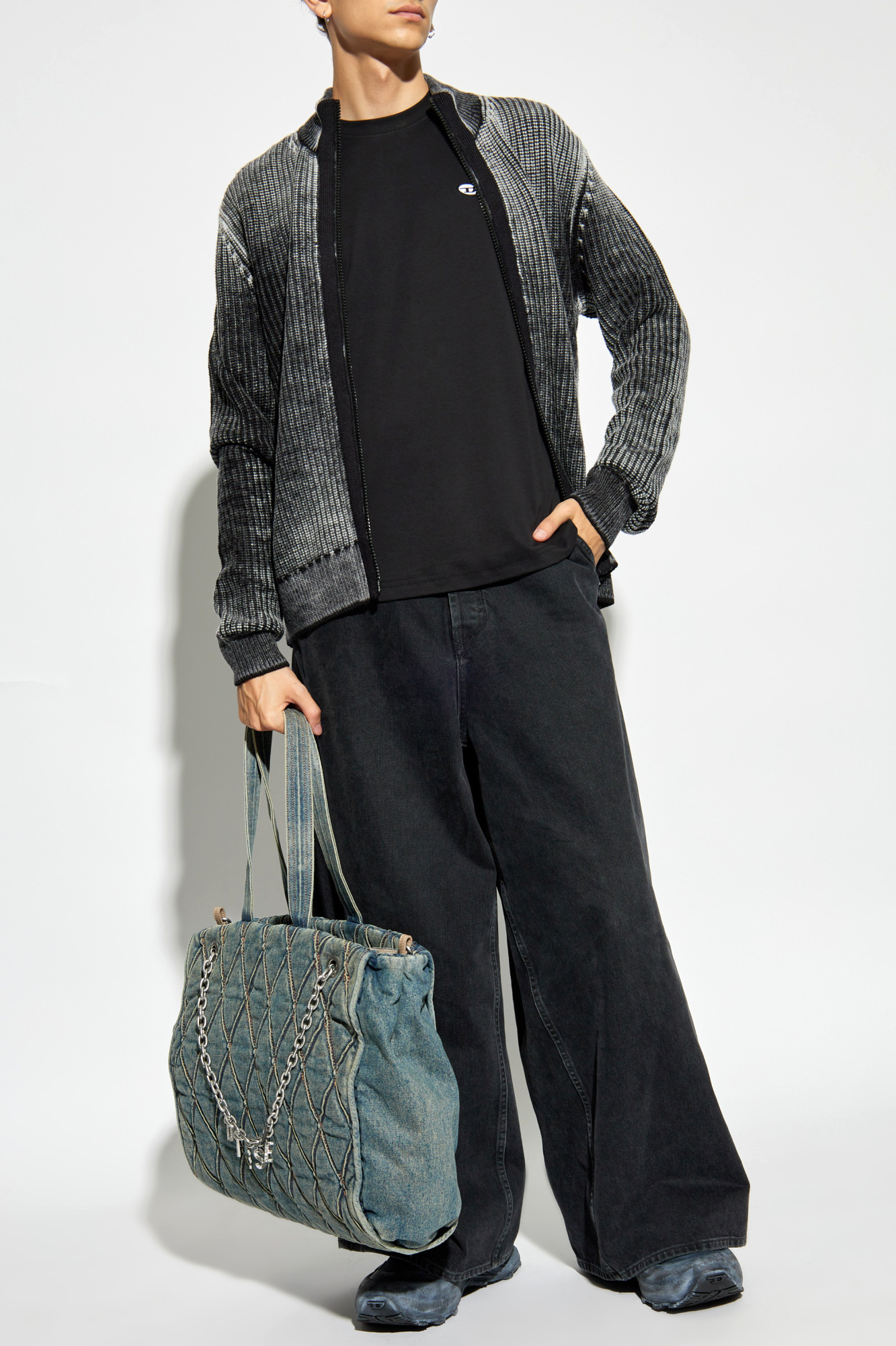 Black T-shirt T-ADJUST-DOVAL-PJ Diesel - Vitkac AS